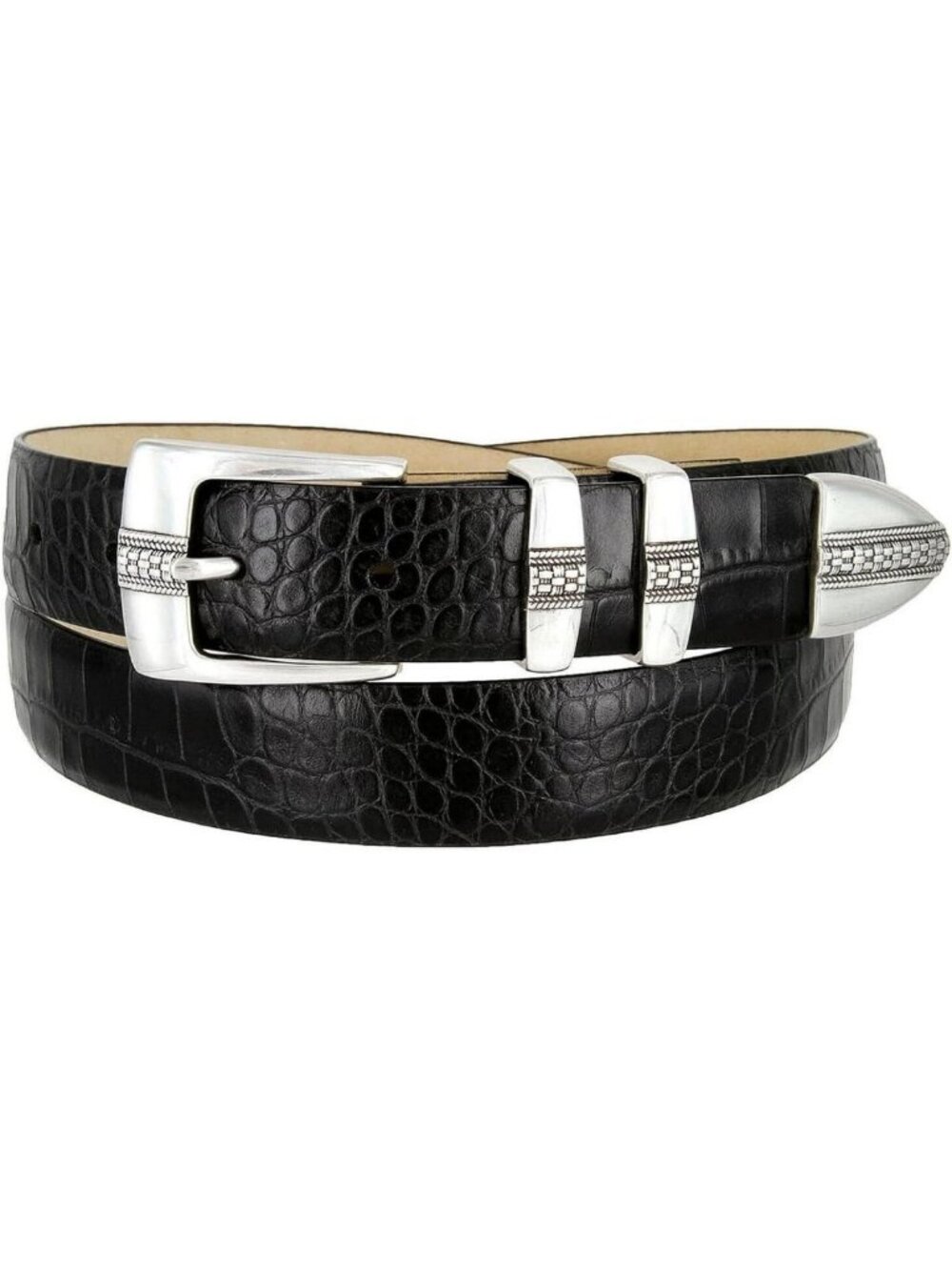 Genuine Full-Grain Leather Golf Dress Belt - Stylish 1-1/8" Wide Accessory